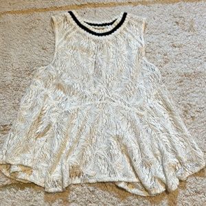 Free people lace swing top